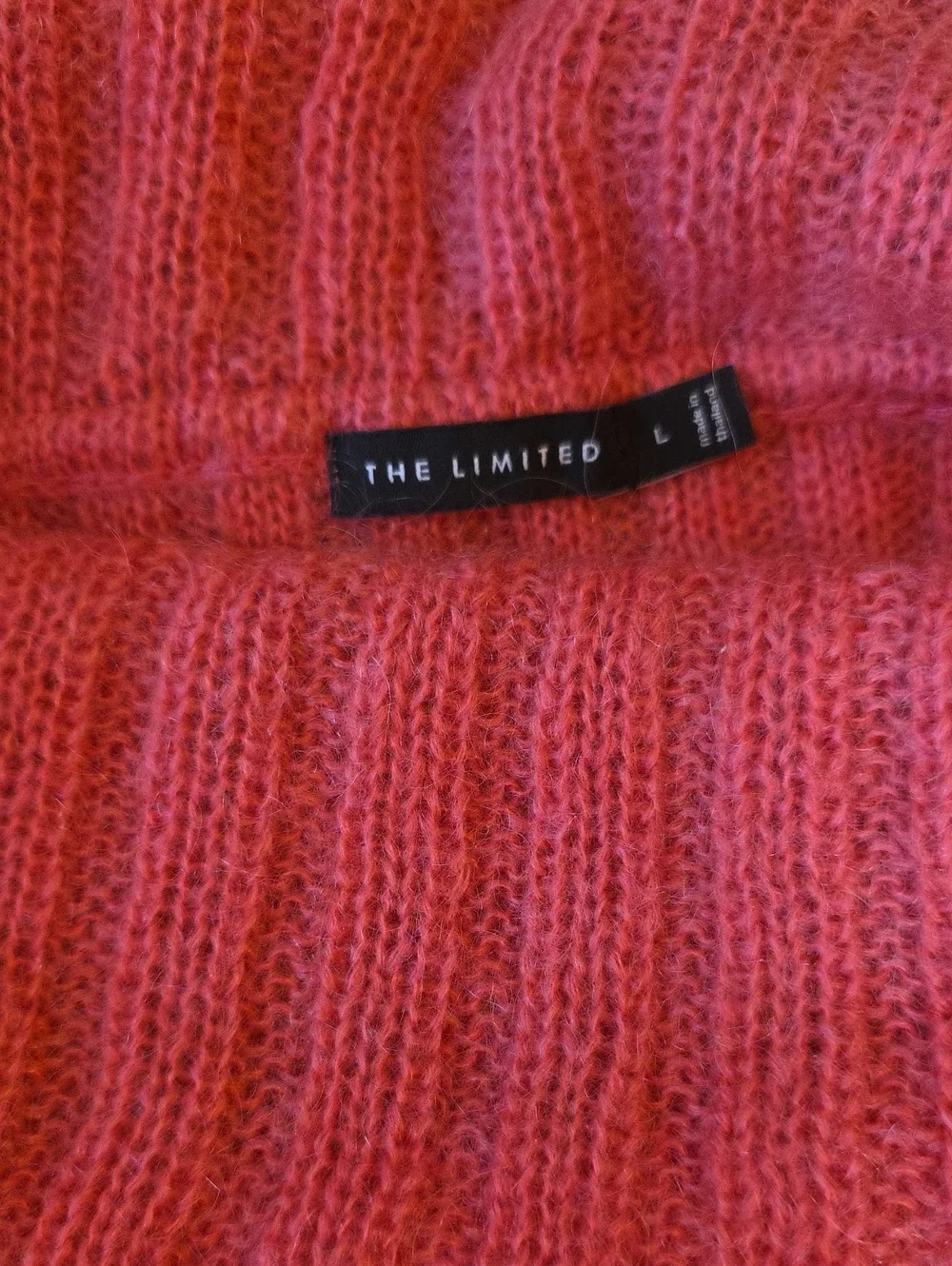 The Limited Ribbed Cowl Neck Sweater - Pink